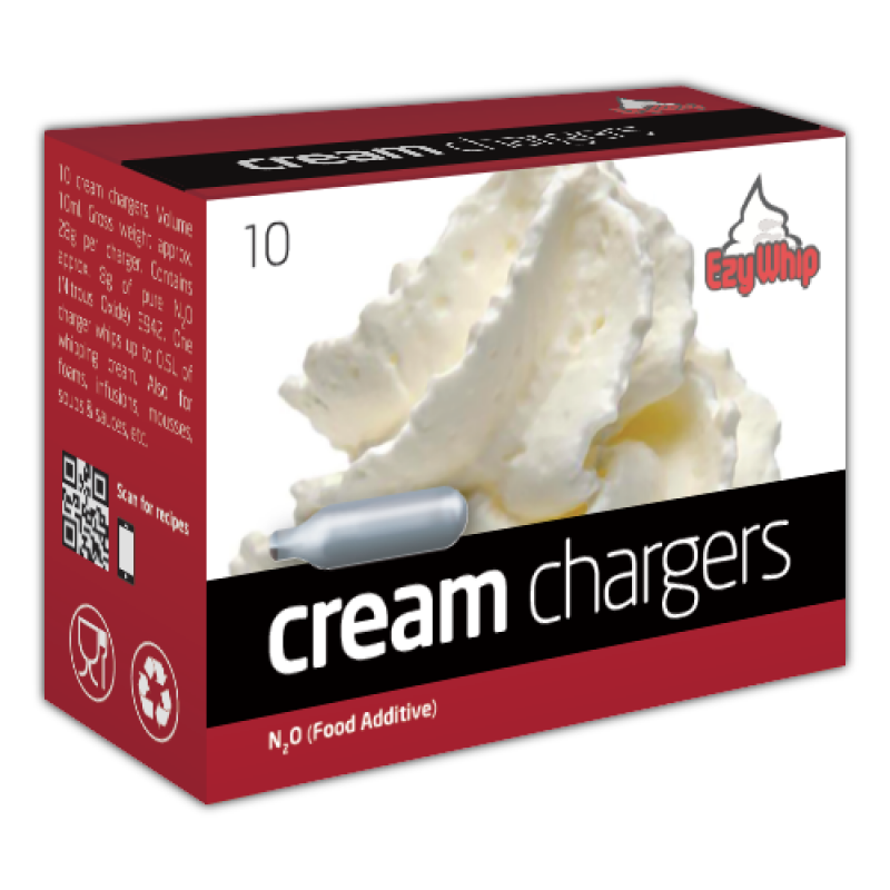 Ezywhip N2O Cream Chargers 10 Pack x 36 (360 Bulbs)